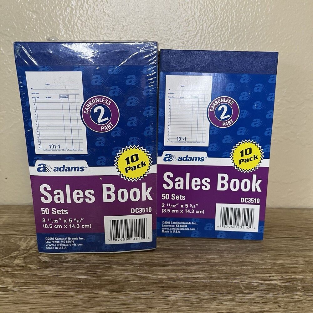 Adams Sales Book, Carbonless 2 Part, (Pack Of 15) (DC3510)** The book